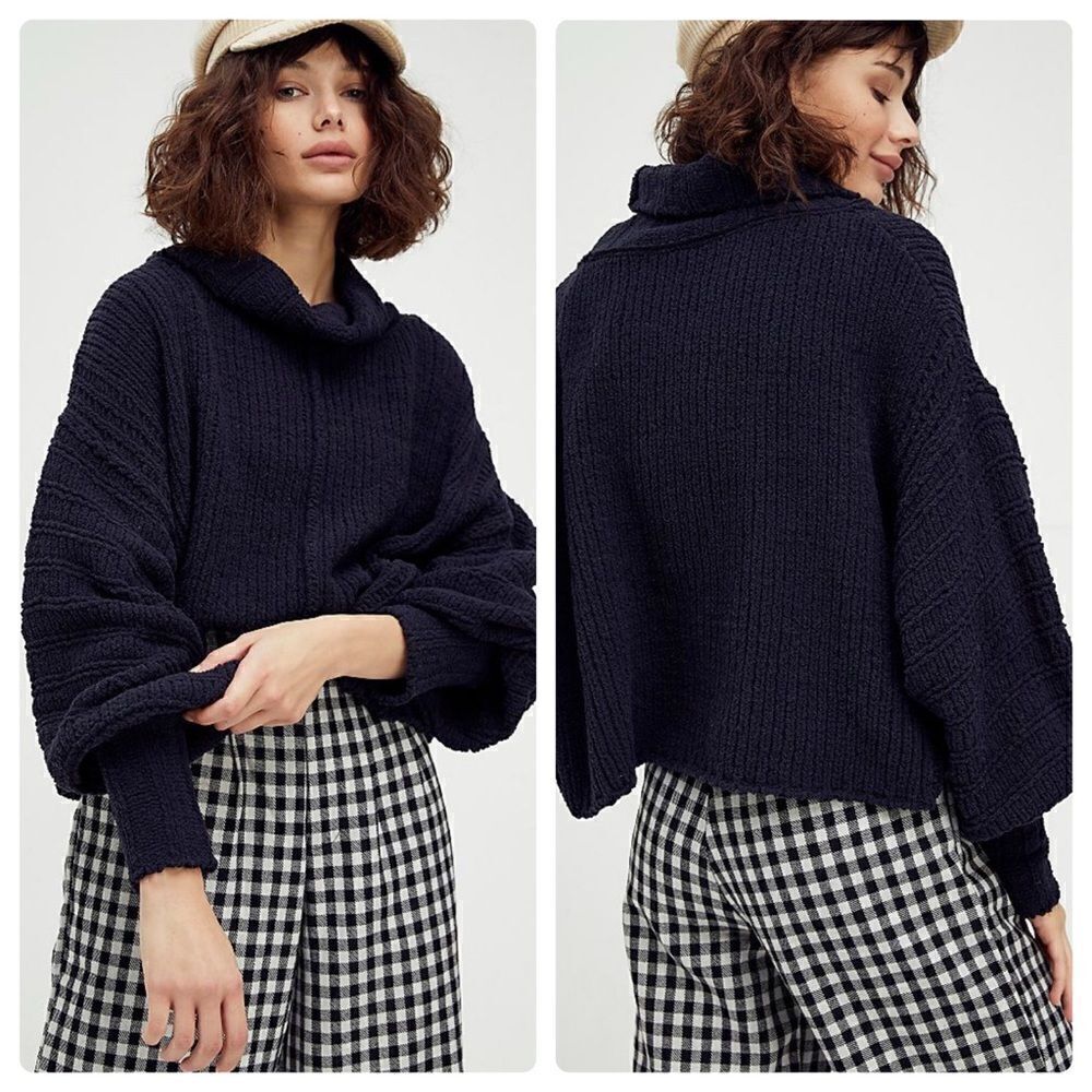 Free People Be Yours Funnel Neck Pullover